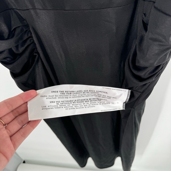 New! Dress The Population Raquel Silky Rouched Bodycon Midi Dress Size XXL - Picture 7 of 13